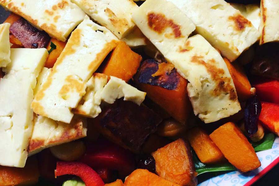 Blog Haloumi And Sweet Potato Salad