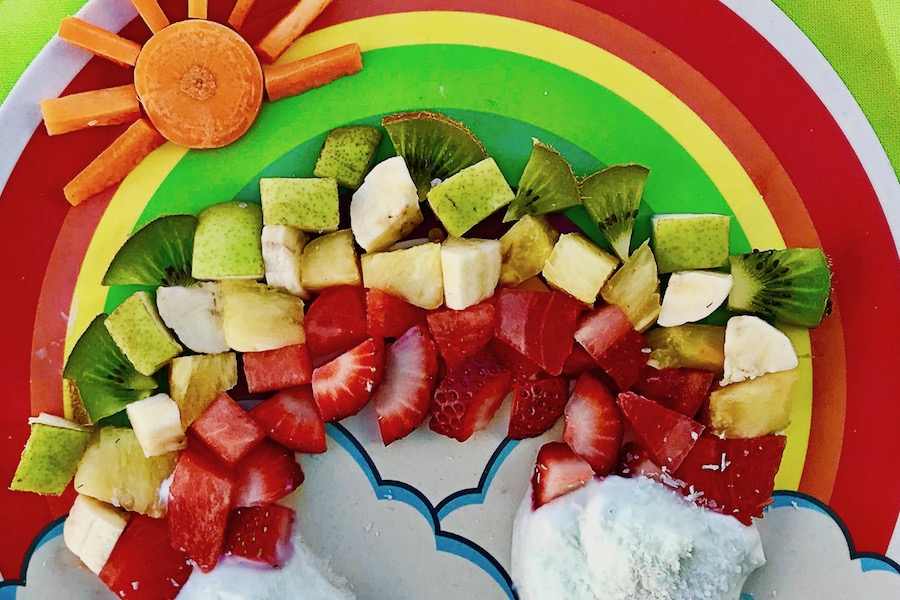 Rainbow Fruit Salad Foost